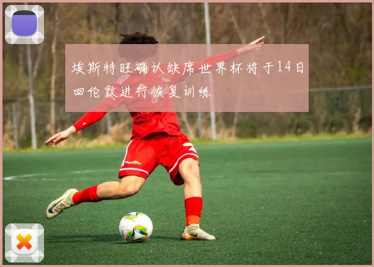 埃斯特旺确认缺席世界杯将于14日回伦敦进行恢复训练